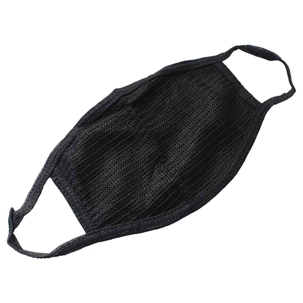 

Anti-dust Black Mouth Mask Unisex Cotton Face Mask Anime Mask For Cycling Camp Masks For Germ Protection Reusable