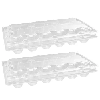 

50pcs 18 Grids Quail Egg Carton Storage Container Organizer Disposable Pvc Storage Box Transparent Egg Dispenser Holder for Home