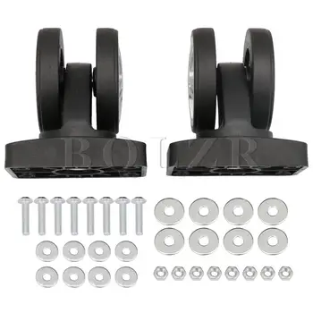 

BQLZR 2 Pack Luggage Front Wheel Replacement Repair Suitcase Spinner Wheel 6cm