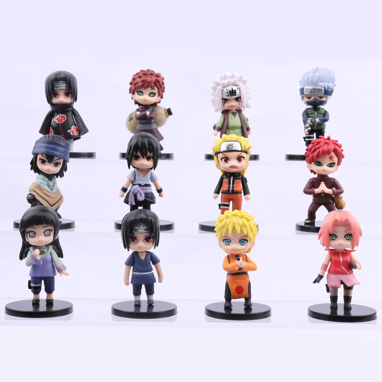 12PCS Naruto Doll Kawaii Action Figure Anime Figure Anime Children's Gifts Naruto Haruno Sakura Uzumaki Sasuke Kakashi