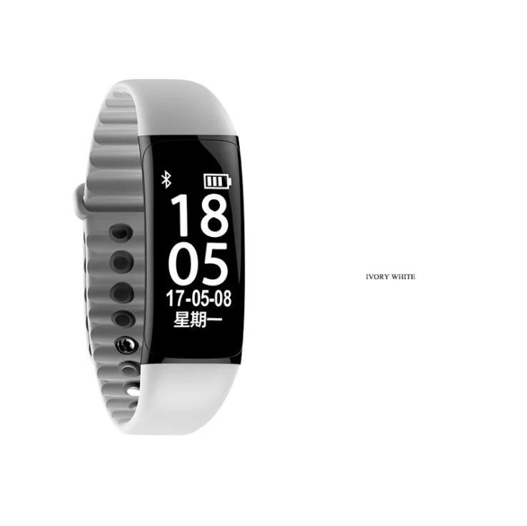 

1pcs New F9 Pedometer Sleep monitoring Heart rate wristband Waterproof movement Bracelet Bluetooth Smart bangle free shipping