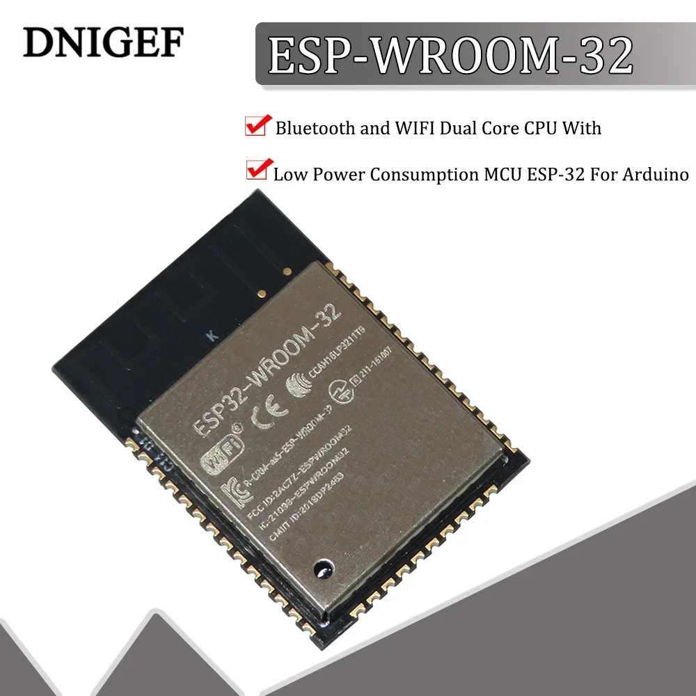 1 Pc Esp-Wroom-32 Esp32 Esp-32 Bluetooth E Wifi Dual Core Cpu Con Basso Consumo Energetico Mcu Esp-32 Per Arduino