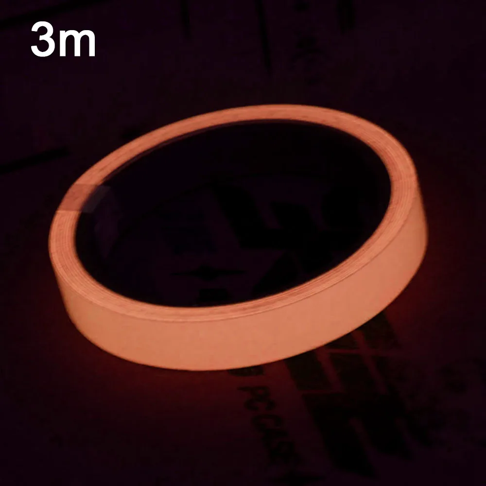 1pc3m tangerine 6 шт./компл. Люминесцентная лента УФ черный краситель-реагент светится в темноте клейкие Неон клейкая лента безопасности Предупреждение для домашнего декора - Цвет: 1pc3m tangerine