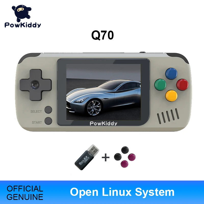 Игровая консоль Powkiddy Q70 в стиле ретро портативная игровая приставка для детей с