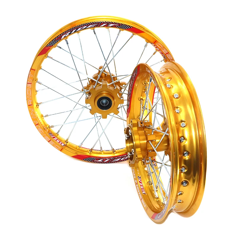 Motorcycle hub Front 1.40x14 inch Rear 1.85x12 Wheel Rim For 160cc 150CC Dirt Pit bike 12 14 wheel |