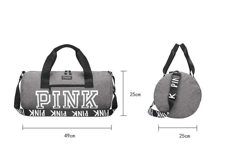 Розовые спортивные сумки с буквенным принтом для тренировок, сумка для фитнеса, путешествий, спортивная сумка для спорта на открытом воздухе, для плавания, для женщин, сухая, влажная, Gymtas, для йоги, для женщин
