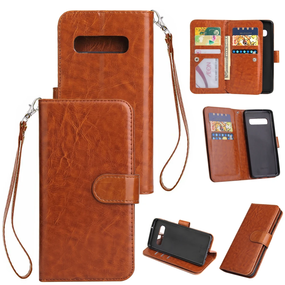 

Pu leather phone case For Samsung S10 lite S10Plus galaxy S10 Fully enclosed protection Wallet function package