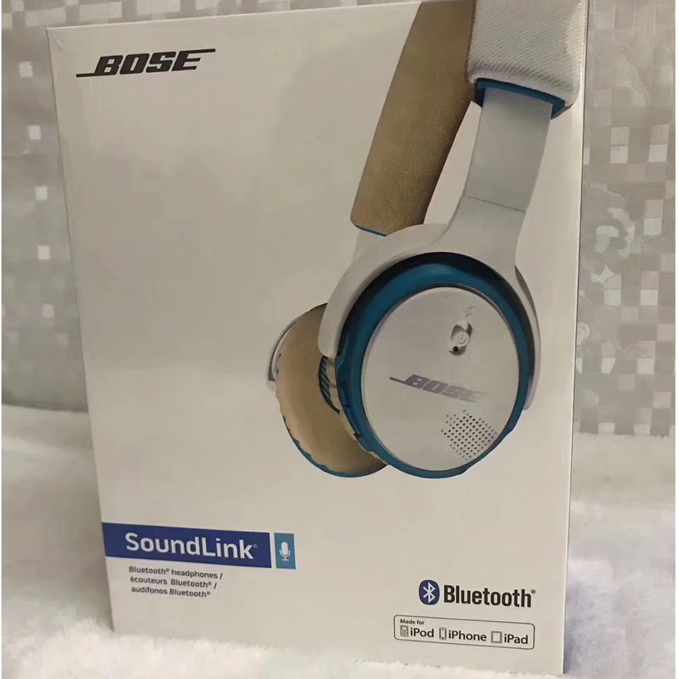 Bose SoundLink On Ear Wireless Bluetooth Headphones Deep Bass Headset Noise Cancelling Sport Gaming Earphone Handsfree with Mic
