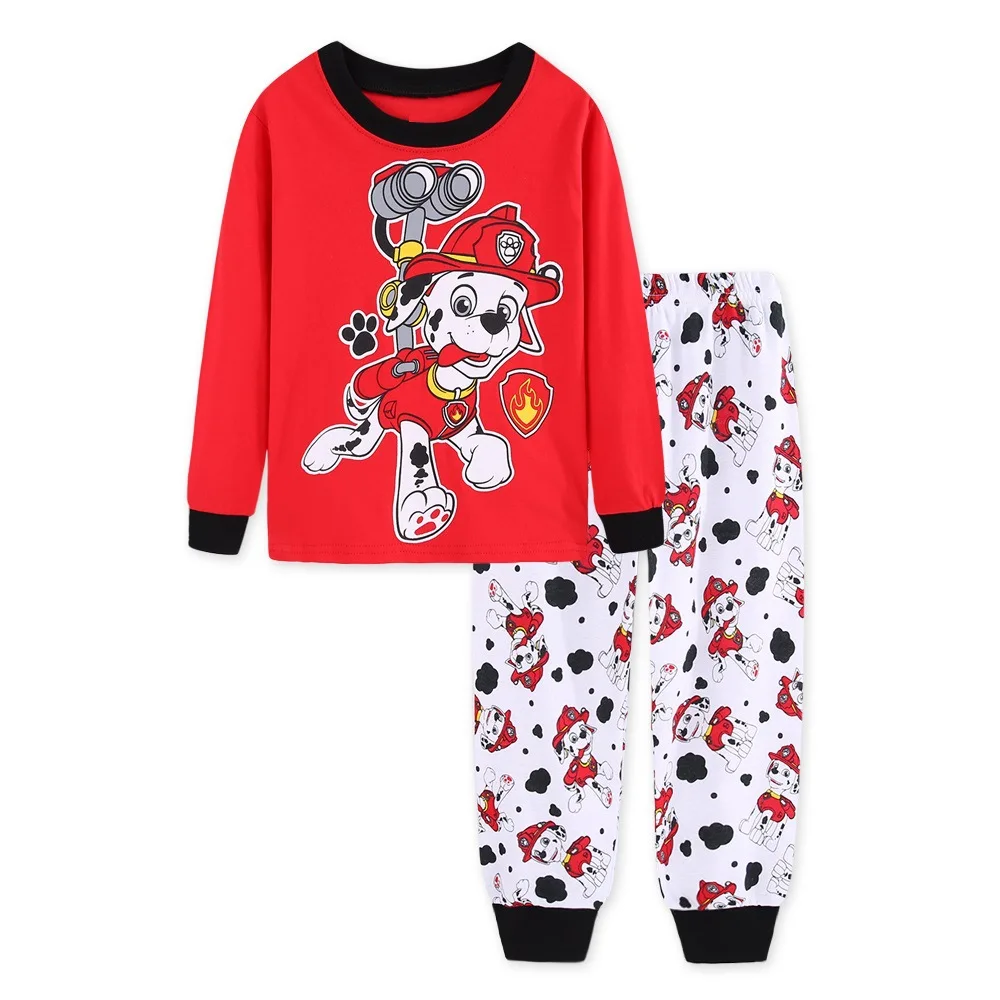 9 Christmas New Children's Home Service Suit Santa Claus Pajamas Cotton Europe Christmas Clothes T-shirt+ Pants 2 Pieces - Цвет: 9