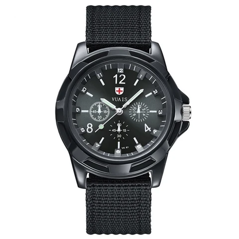 Men Army Watch Nylon Military Male Quartz Watches Fabric Canvas Strap Casual Cool Men's Sport Round Dial Relogios Wristwatch
