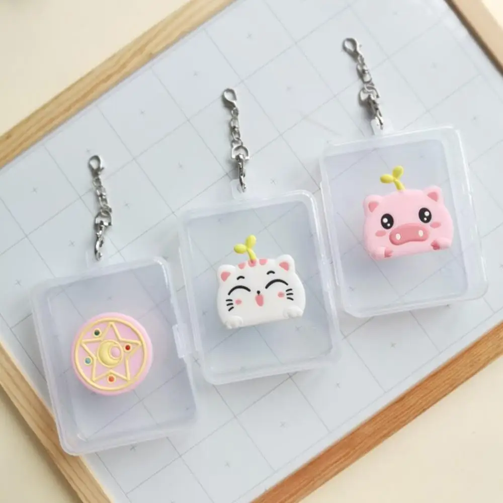 

Portable Cartoon Mask Storage Box Small Objects Jewelry Odorless Storage Box Organizer With Lanyard Mask Case for Face Kids