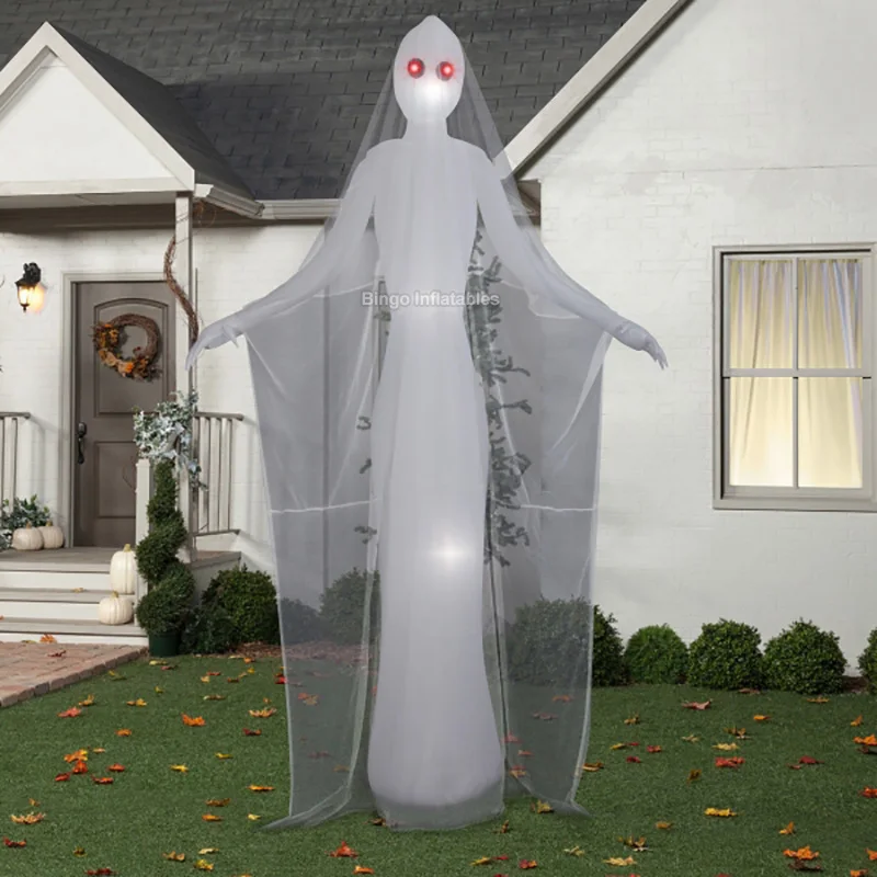 great handmade 3m inflatable white ghost hanging toy inflated