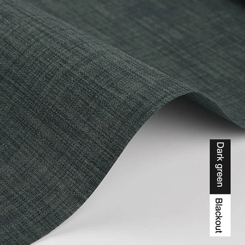Blackout-Dark green Sunfree белый балдахин рулонные шторы высокое качество ткань УФ Блокировка пыли льняная ткань рулонные шторы для дверей и окон - Цвет: Blackout-Dark green