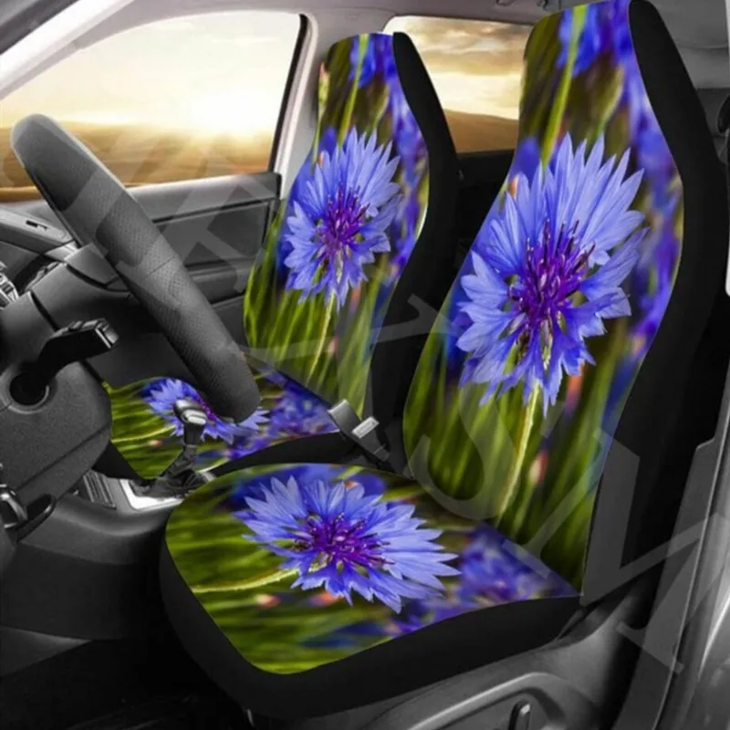 OHANEE 4 шт. Универсальный тканевый полный набор чехлов для автомобильных сидений защита для автомобильных сидений с цветочным принтом аксессуары для автостайлинга