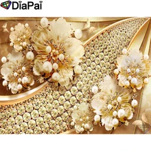 DIAPAI Алмазная картина "Цветочный пейзаж" вышивка крестом на заказ фото алмаз, вышивка квадратными круглыми настенный Декор для дома A27662