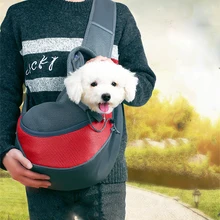 Сумка-переноска для питомца щенка, сумка для путешествий на открытом воздухе, Сетчатая Сумка на одно плечо, сумка-слинг из ткани Оксфорд, сумка на одно плечо для путешествий для собак, L/S