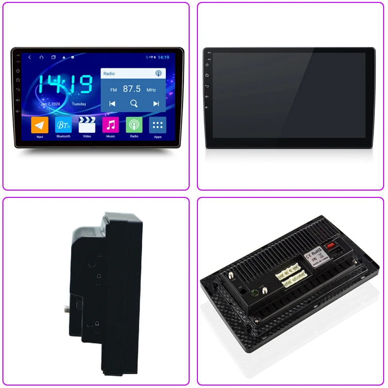 Android 9 4G + 64G ips экран дюймов Автомобильный gps Радио навигатор для Mitsubishi Outlander 2006 2007