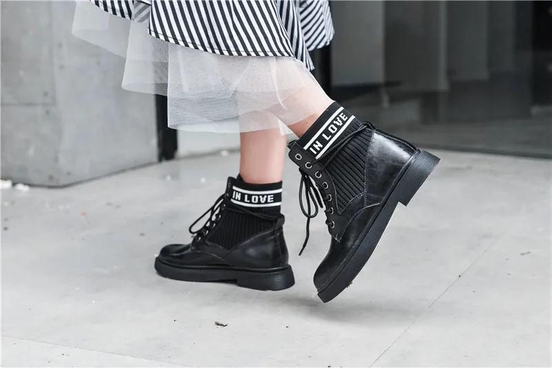 FEDONAS New Popular Women Genuine Leather Ankle Boots Autumn Winter Female Casual Riding Boots Basic Chunky Heels Shoes Woman