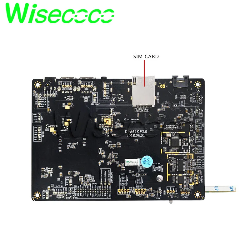 Wisecoco 12,3 дюймовый автомобильный ЖК-дисплей HSD123KPW1-A30 hdmi 40 pin LVDS VGA+ сенсорная панель+ плата андроида