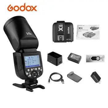 

Godox V1N Camera Flash Speedlite Round Head Wireless 2.4G Zoom for Nikon D5300 D750 D850 D7100 for Wedding Portrait Studio