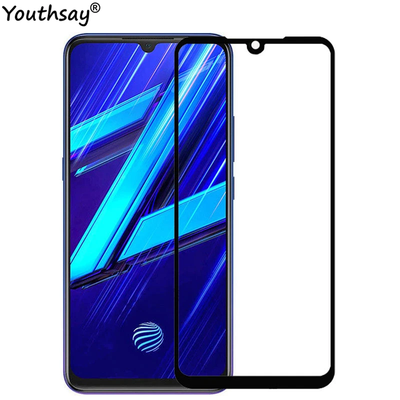 2 шт. стекло для Vivo Z1x полное покрытие клеем Защитное экрана телефона пленка 6 38