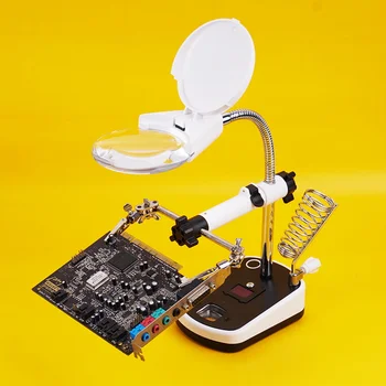 

Maintenance of 10x Magnifier with LED Lamp Multifunctional Electromechanical Welding Manual Carving Operation Frame
