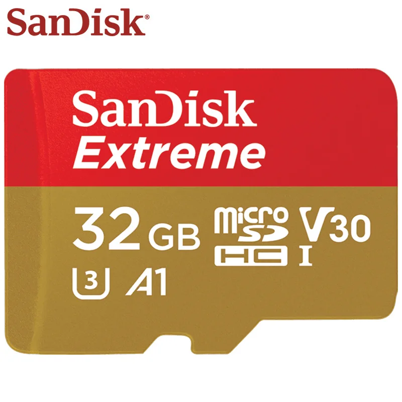 Оригинальная карта памяти sandisk, экстремальная Micro SD карта A2 A1 V30 U3, флеш-карта, 64 ГБ, 32 ГБ, TF карта, 128 ГБ, память Microsd