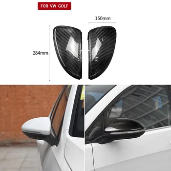 

Rearview mirror decorative cover In add style and car-bon fiber mirror cover Self-adhesive double-sided tape on the back