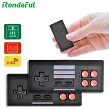 Consola Retro de videojuegos inalámbrica, 2,4G, Mando de mano integrado, 568 juegos clásicos, dos jugadores