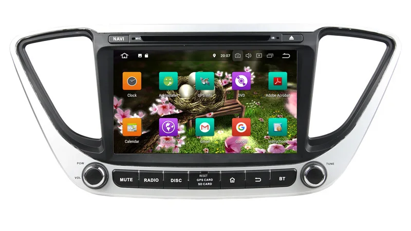 Best 9" Octa Core  Android 9.0 Car GPS radio Navigation for Hyundai Verna Accent Solaris 2018-2019 with 4G/Wifi DVR OBD mirror link 3