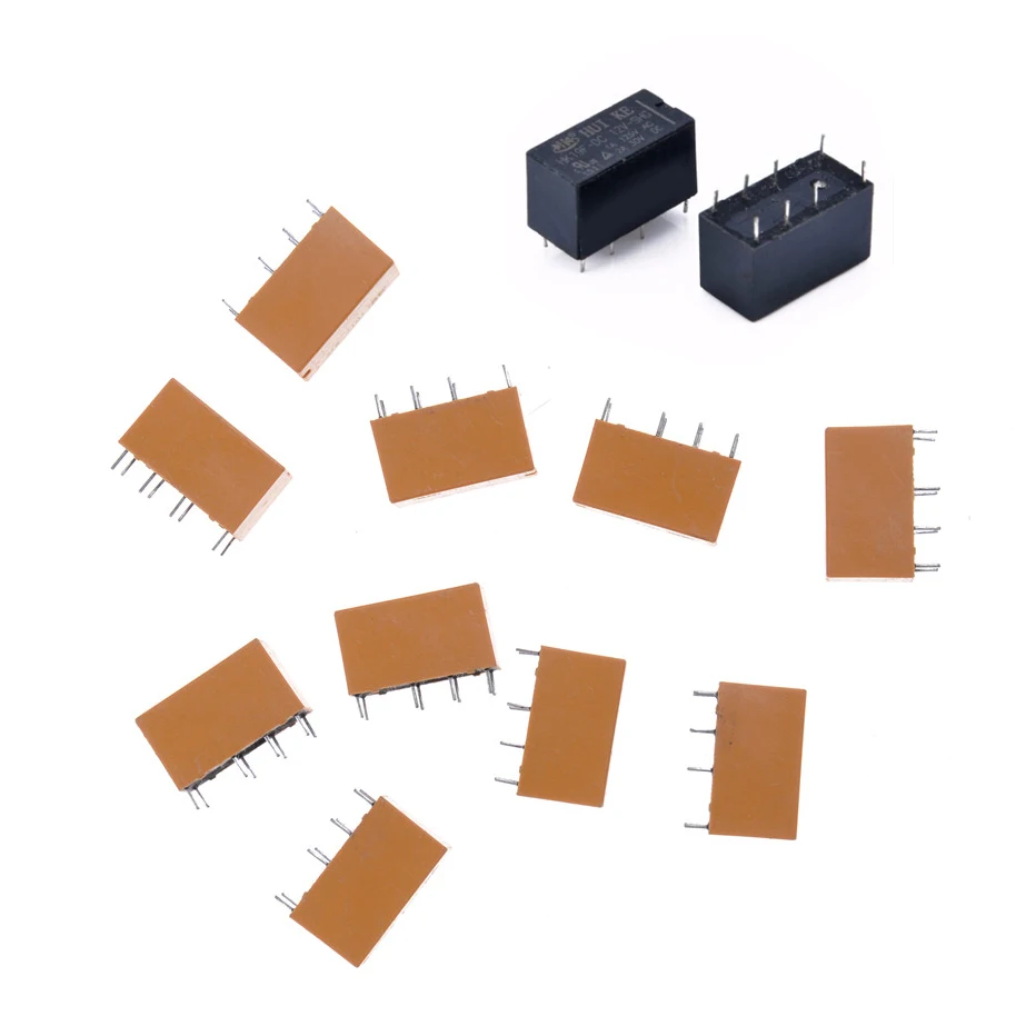 

10Pcs/lot For DC 12V SHG Coil DPDT 8 Pin Mini Power Relays PCB Type hot-selling