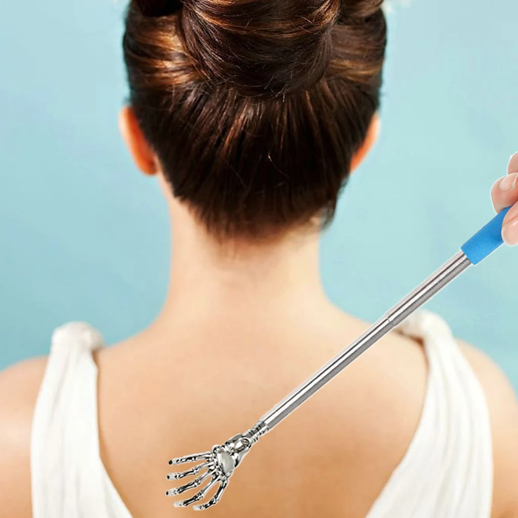 Portable Extendable Telescopic Back Scratcher Stainless Steel Hand Massager
