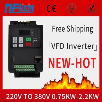 

Frequency inverter 220v to 380v 400V 2.2kw VFD Variable Frequency inverter control Variable Frequency Drive VFD 3 phase output
