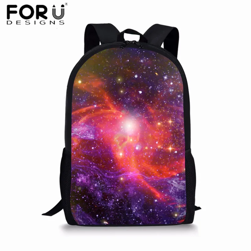FORUDESIGNS Backpack for Teenager Girls Boys School Bags the Space Galaxy Women Travel Bagpack Children School Rucksack - Цвет: Z3162C