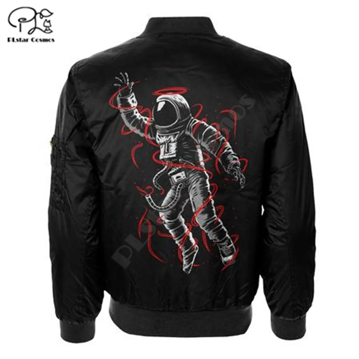 

Mens Unisex 3d Space Astronaut Jackets Print zipper Flight Jacket casual unisex Harajuku women Streetwear thick coat