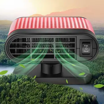 

12V Car Heater Defogger Portable Fan Heater Demister ABS Heating Cooling Fan Auto Electric Heater Defroster Heater For Car