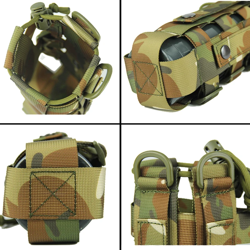 IKSNAIL 0.5L-2.5L тактическая Сумка Molle для бутылки с водой сумка Военная спортивная крышка кобура открытый дорожный чайник сумка с системой Molle