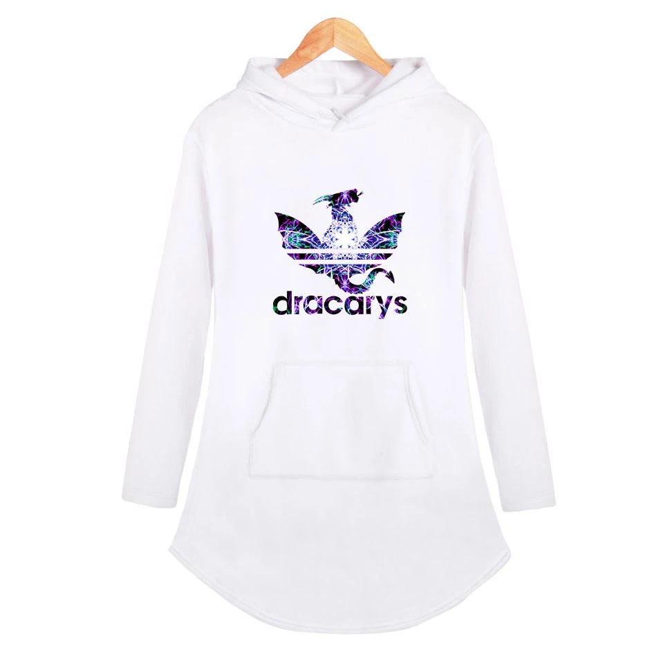 Dracarys Kpop Игра престолов женское платье толстовки с капюшоном Harajuku летнее