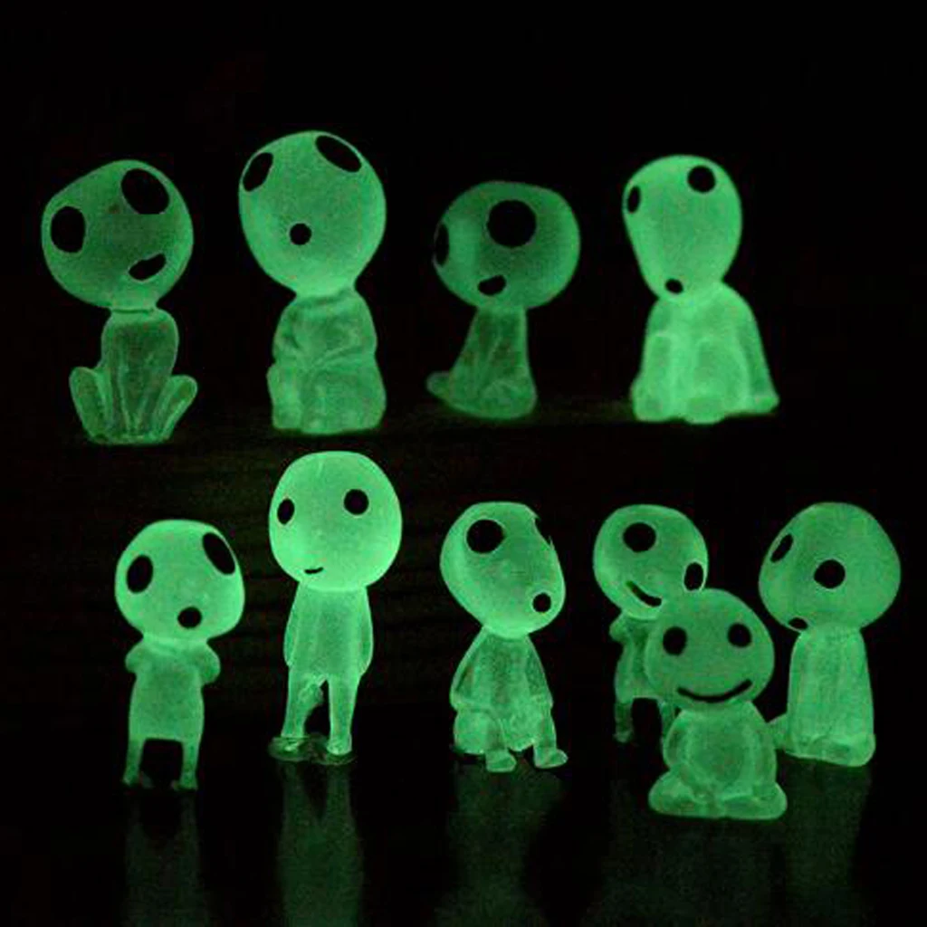 10Pcs Resin Luminous Tree Elves Movie Character Cute Doll Collection Gift