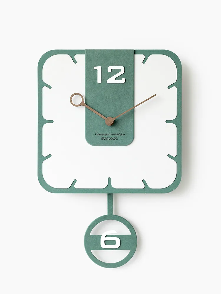

3d Wood Swing Wall Clock Modern Design Children's Room Silent Clocks Living Room Creative Reloj Pared Decorativo Wall Mirror 101