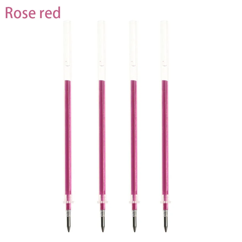 Rose 4pc 4 шт./компл. Студенческие канцелярские принадлежности 8 стилей Радужная стираемая ручка бестселлер креативный рисунок шариковая ручка гелевая ручка заправка подарочный набор - Цвет: Rose 4pc