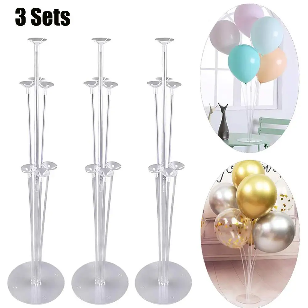 3 set Balloon Holder Stand Balloon Stand with Cups for Table Centerpieces FG