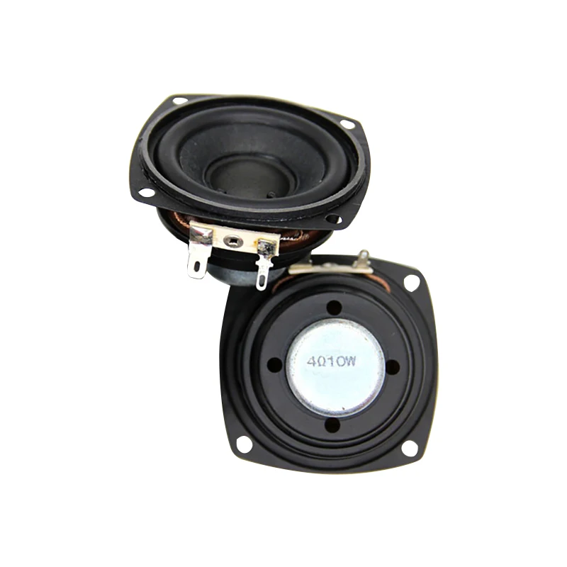 2.5 Inch 10W Deep Bass Speaker 66mm 4Ohm Subwoofer Driver Full Range Audio Sound Loudspeaker Home Theater DIY 2Pcs