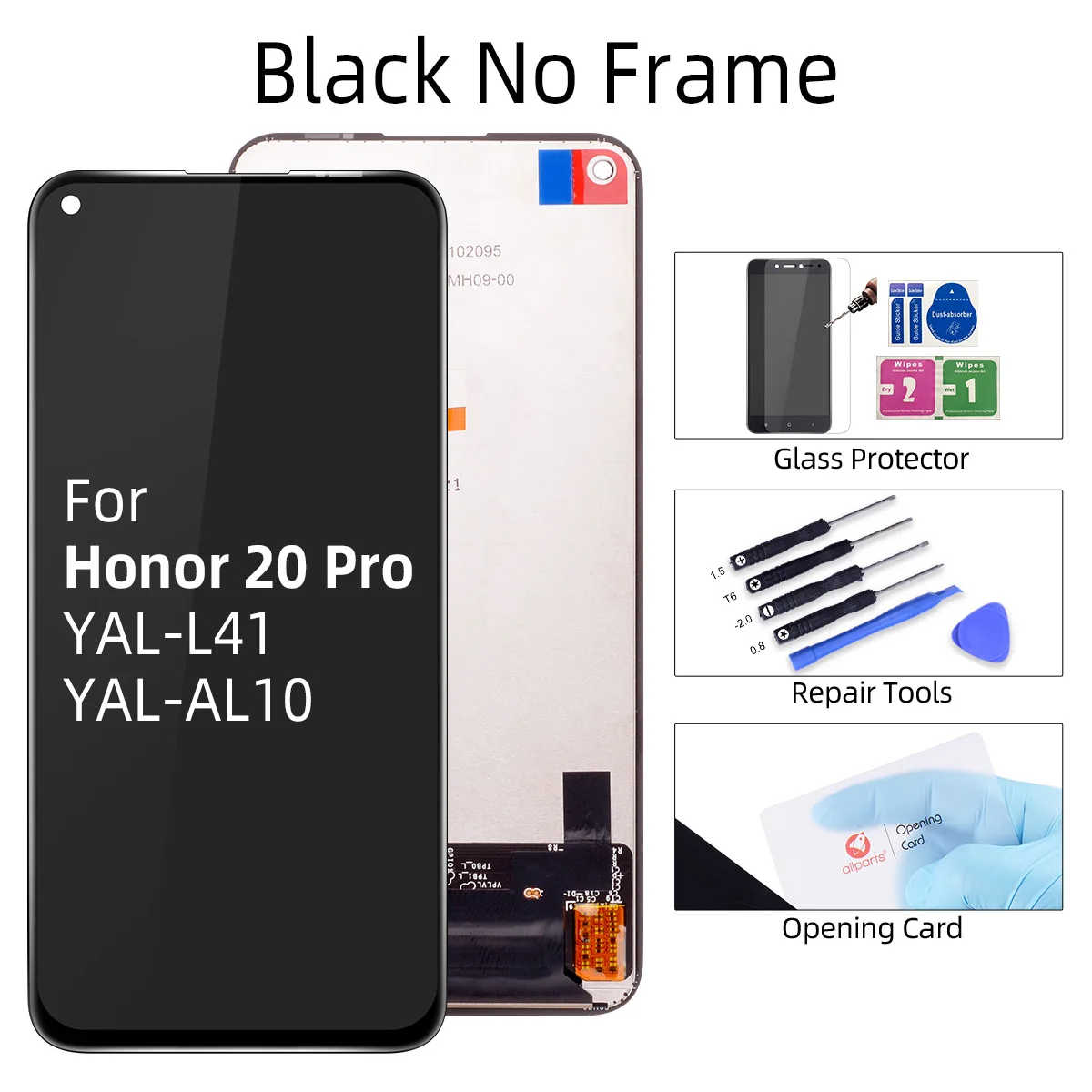 ЖК-дисплей для huawei Honor 20 Pro, ЖК-дисплей, сенсорный дигитайзер, ЖК-дисплей для huawei Honor 20 Nova 5 T, ЖК-YAL-L21 - Цвет: Honor 20 Pro Black
