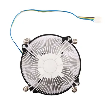 

CPU Cooling Fan Ultra-thin 4 Pin Fans Cooler For Intel LGA 115x Computer(i3/i5)