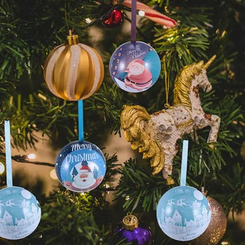 

6Pcs Christmas Candy Packing Boxes Christmas Tree Candy Ball Decors Christmas Decoration Christmas Ball