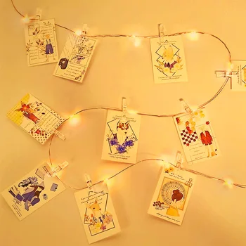 

10M 100LED Photo Clip USB String Lights Fairy Lights Outdoor Battery Operated Garland Christmas Decoration Party Wedding Xmas