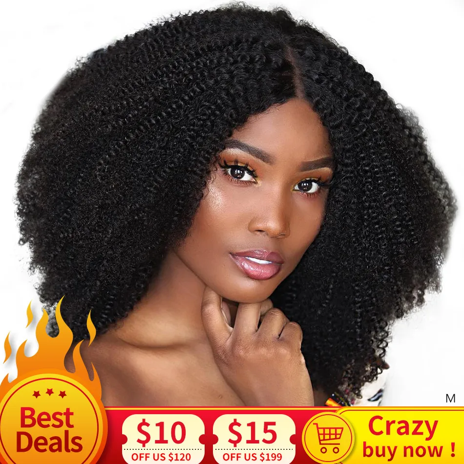 

Afro Kinky Curly Hair 3 Bundles Brazilian Hair 100% Remy Human Hair Bundles Extensions 8-30inch Natural Double Weft Weave