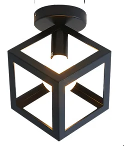Cube Потолочный светильник, современный мини-Рисунок, металлический треугольный куб, потолочный светильник, светильник для прихожей, спальни, кухни, декоративный светильник для комнаты - Цвет корпуса: Cube