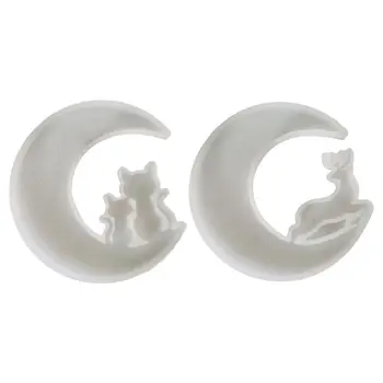 

Resin Crystal Epoxy Mold Animal Moon Casting Silicone Mould DIY Crafts Decoration Making Tools